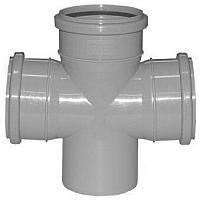 Крестовина для внутренней канализации Политэк 110х110х110/90°двухплоскостная