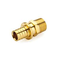 STOUT Переходник 16xR 1/2" с наружной резьбой для труб из сшитого полиэтилена аксиальный