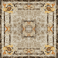 Infinity Ceramic Tiles Dell Imperatore Roseton Light 120x120 Декор