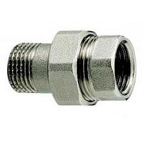 Itap 1 Прямой соединитель никелированный Американка