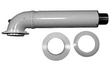 Комплект для горизонтального прохода через стену 60/100 мм 1000 мм