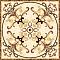 Infinity Ceramic Tiles Ruskin Roseton Beige 120x120 декоративный элемент